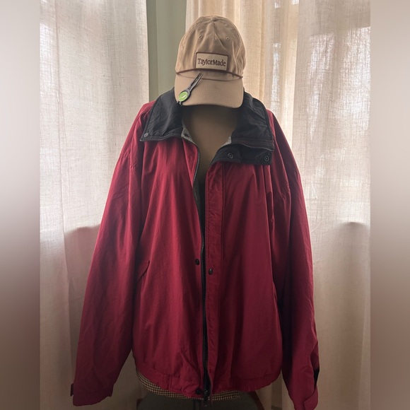 Vintage JanSport Red Fleece-Lined Windbreaker Jacket — Men’s Medium unisex - Picture 12 of 13